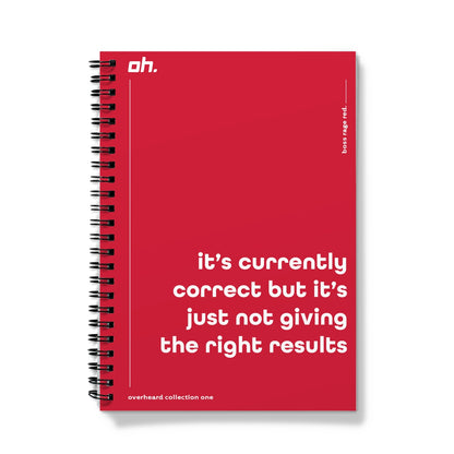 It's Currently Correct But It's Just Not Giving The Right Results (Boss Rage Red)) Notebook