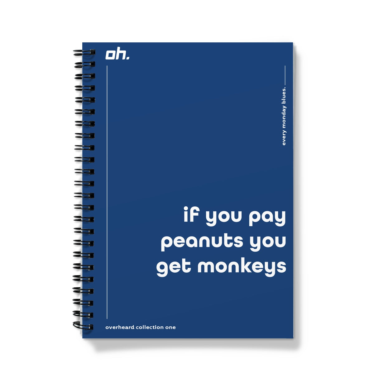 If You Pay Peanuts You Get Monkeys (Every Monday Blues) Notebook