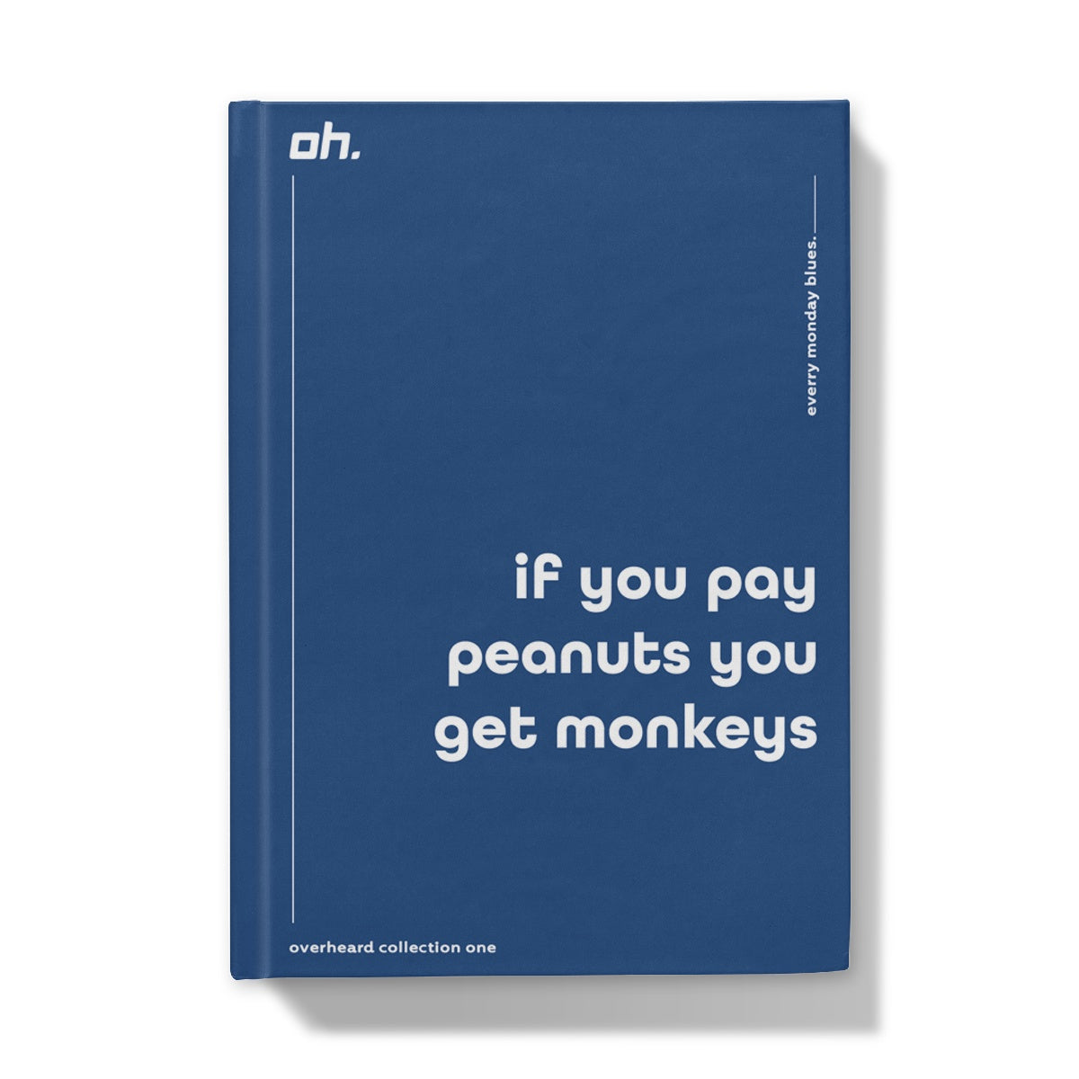 If You Pay Peanuts You Get Monkeys (Every Monday Blues) Hardback Journal